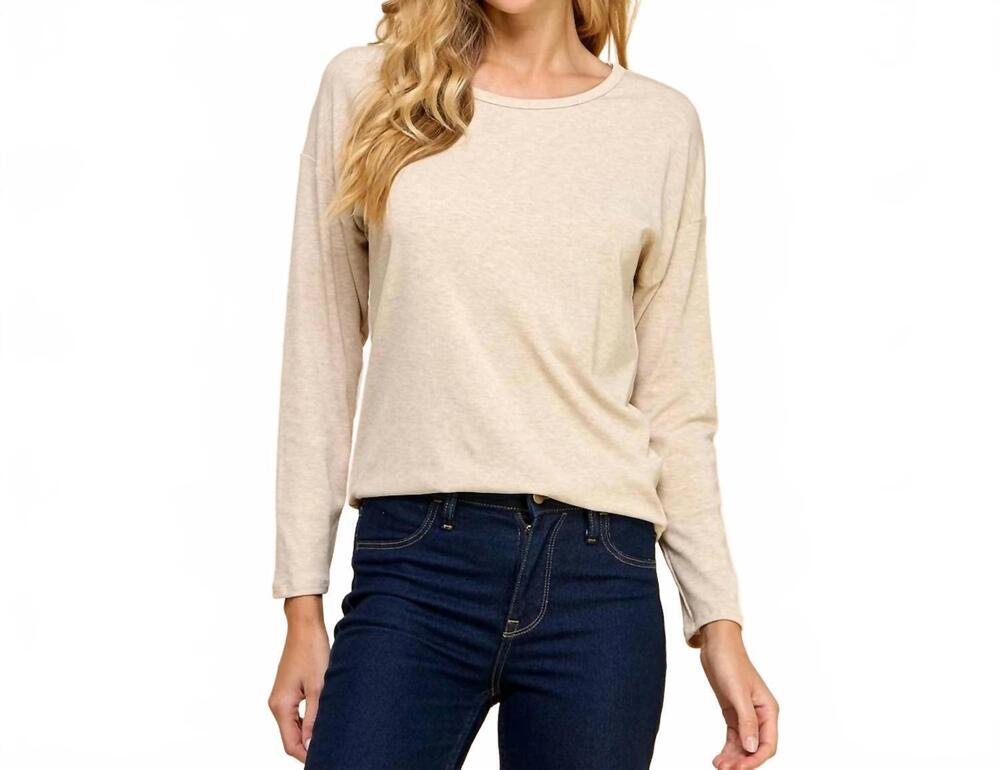 NEW LES AMIS solid ribbed top in ivory